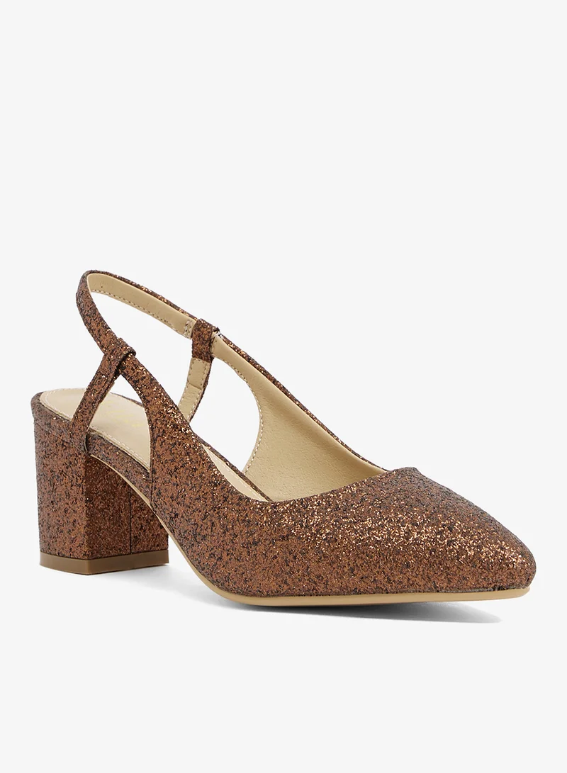 Ella Limited Edition Chunky mid heel, slingback