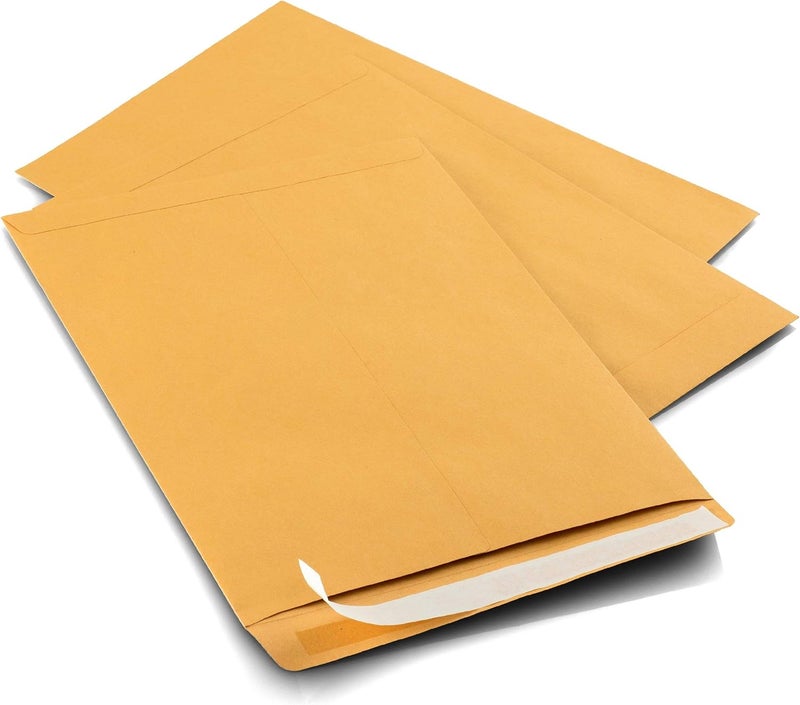 Aimoh 10 x 13 Self-Seal Brown Kraft Catalog Envelopes - 28lb, 300 Count, Ultra Strong Quick-Seal, 10x13 inch - (39300-CS) - Image 5