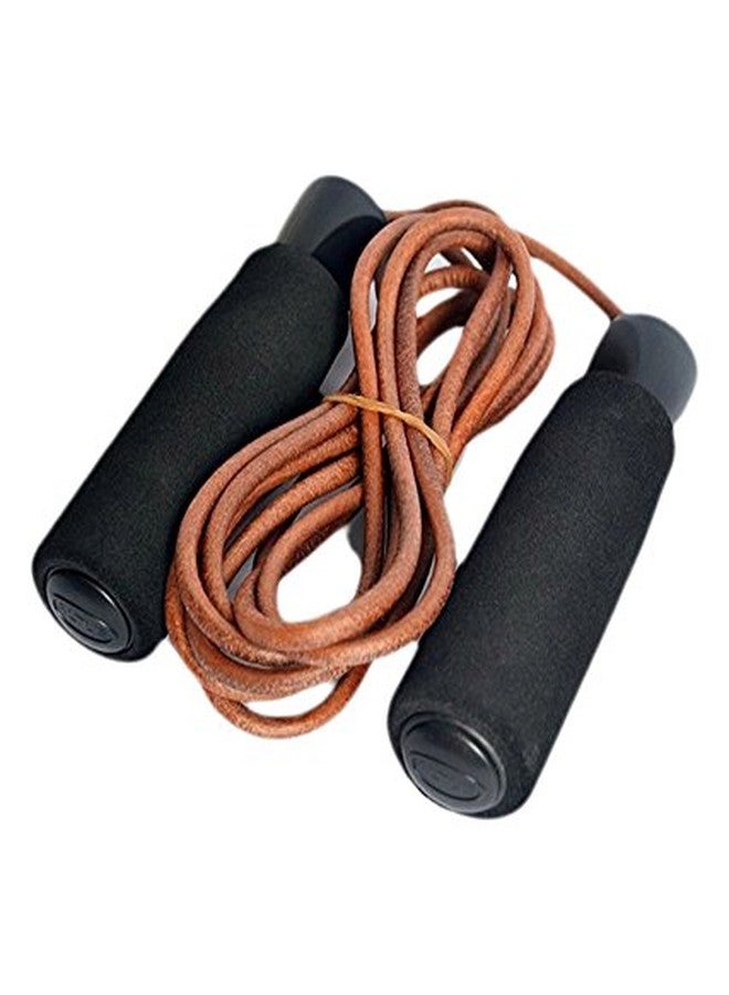 كوبو حبل قفز/حبل قفز من الجلد المثقل المستورد من كوبو، بني اللون - Image 1