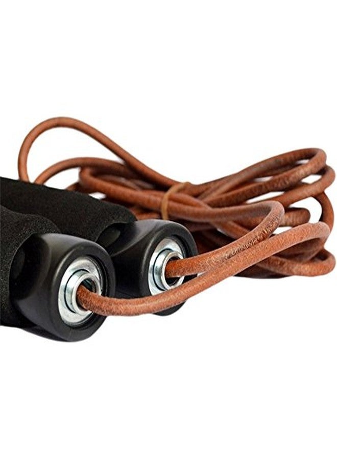 كوبو حبل قفز/حبل قفز من الجلد المثقل المستورد من كوبو، بني اللون - Image 3