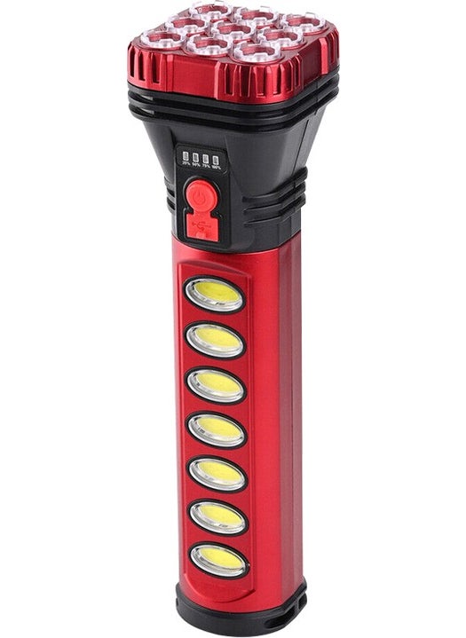 Powermaster HB-707-2 9+4 LED Solar + Rechargeable Flashlight  - Image 1
