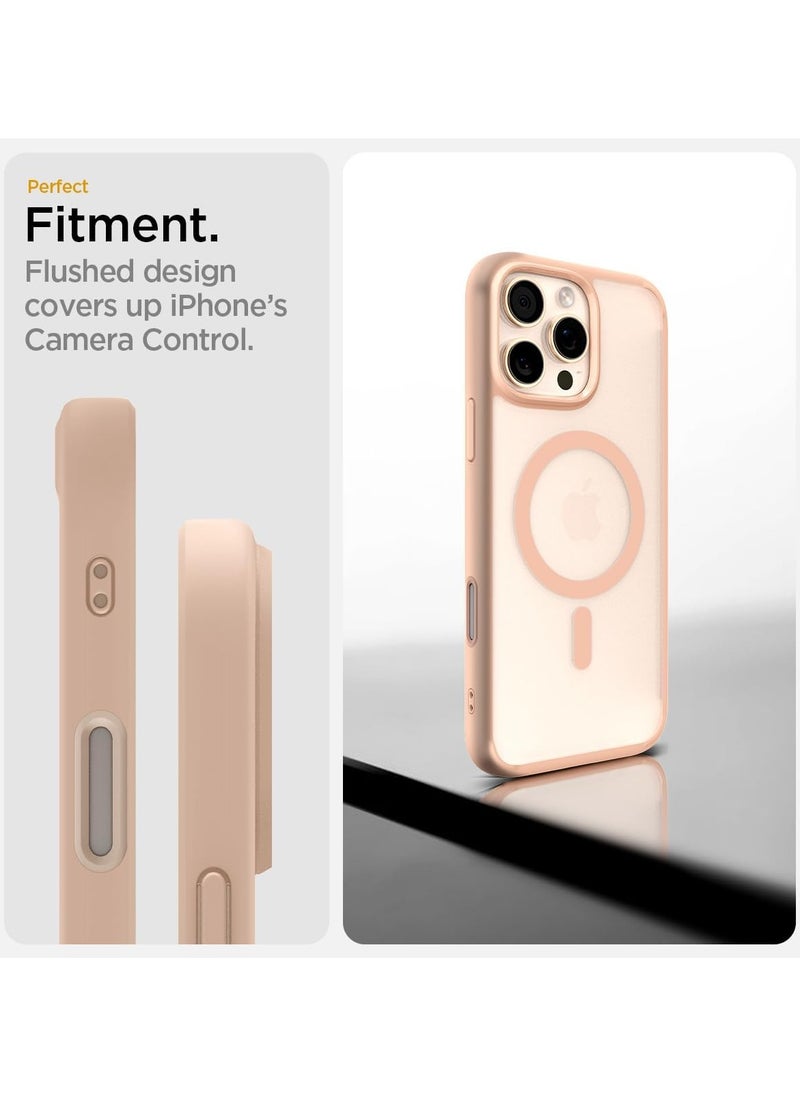 Spigen - Ultra Hybrid MagFit T for iPhone 16 PRO Case Cover [Camera Control Button Cover] with MagSafe (2024) - Frost Rose Titanium - Image 1