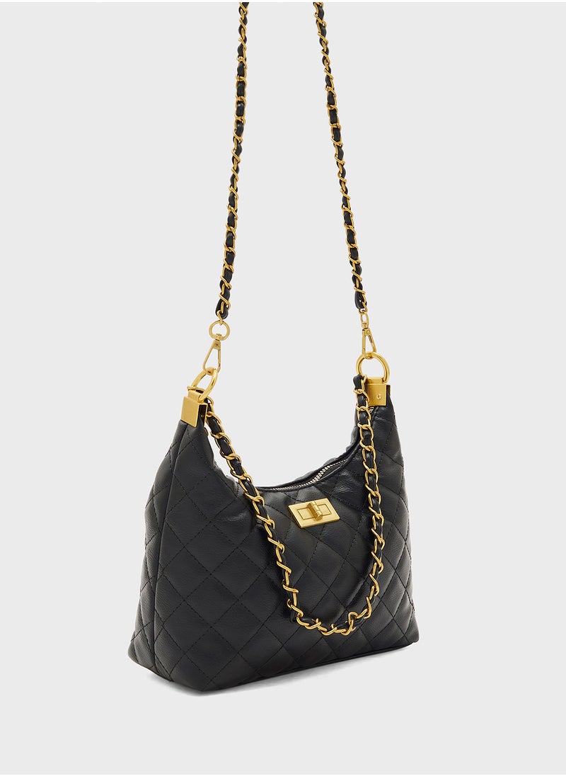 ELLA Quilted Shoulder Bag  - Image 3