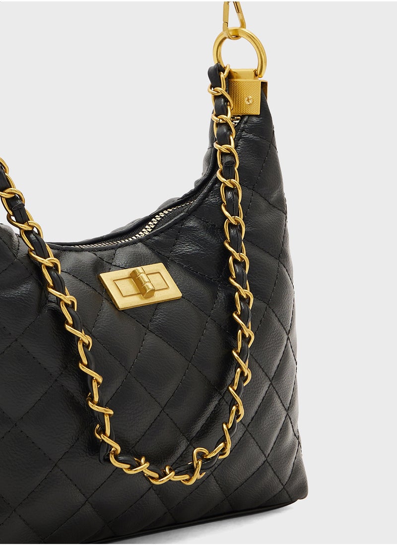 ELLA Quilted Shoulder Bag  - Image 4
