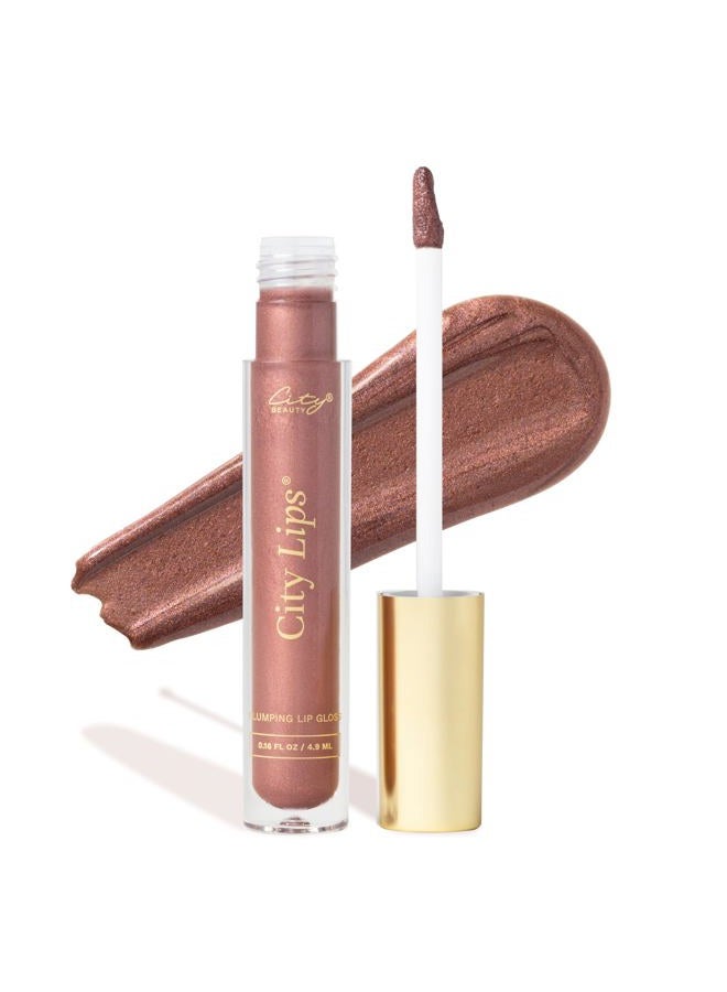 City Beauty City Lips Plumping Lip Gloss Plum Springs - High-Shine Gloss for Fuller, Younger-Looking Lips | Hydrating & Smoothing Lip Treatment Hyaluronic Acid - Image 1