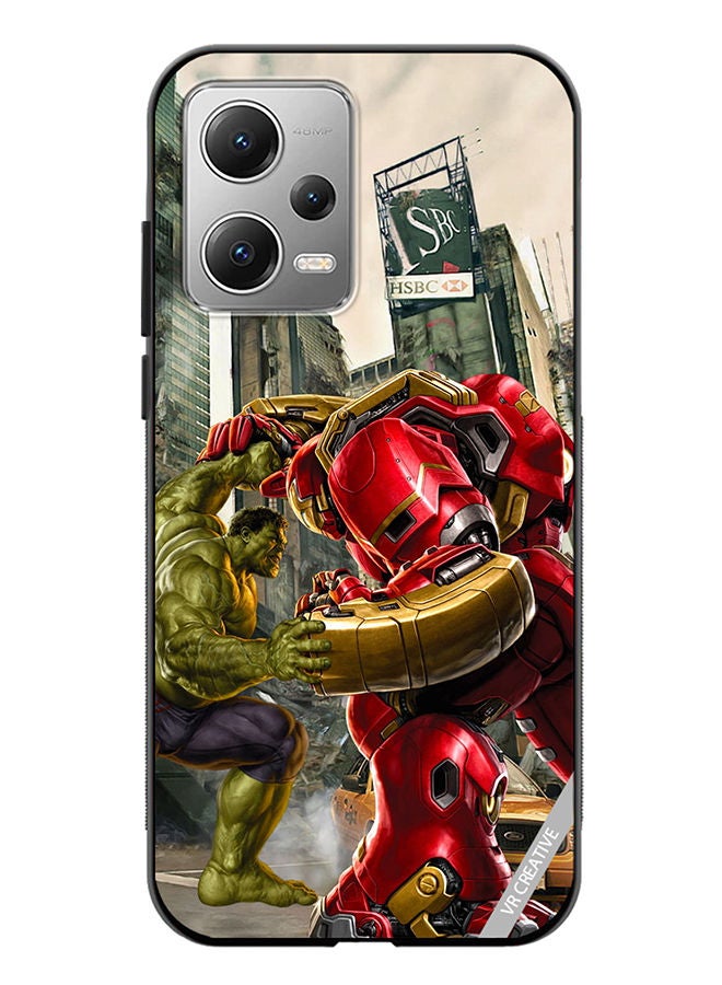 VR CREATIVE Protective Case Cover For Xiaomi Redmi Note 12 Hulk Vs Hulkbuster Design Multicolour - Image 1