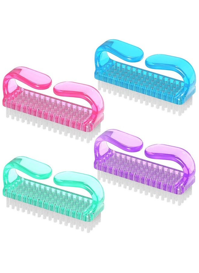Nailwind - Handle Grip Nail Brush, Fingernail Scrub Cleaning Brushes For Toes And Nails Cleaner, Pedicure Brushes For Men And Women (Mini Size, 3 Pcs Set) - Image 1