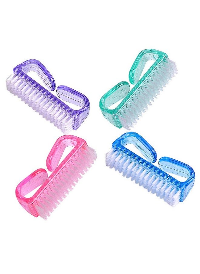 Nailwind - Handle Grip Nail Brush, Fingernail Scrub Cleaning Brushes For Toes And Nails Cleaner, Pedicure Brushes For Men And Women (Mini Size, 3 Pcs Set) - Image 1