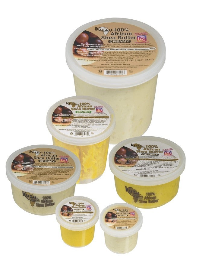 Kuza 100% African Shea Butter with Borututu - Creamy, Yellow - for Skin, Hair and Nails, 15 oz - Image 5