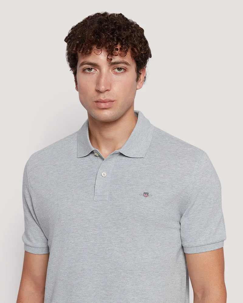 GANT Gant Men’S Short Sleeve Cotton Piqué Polo With Shield Logo