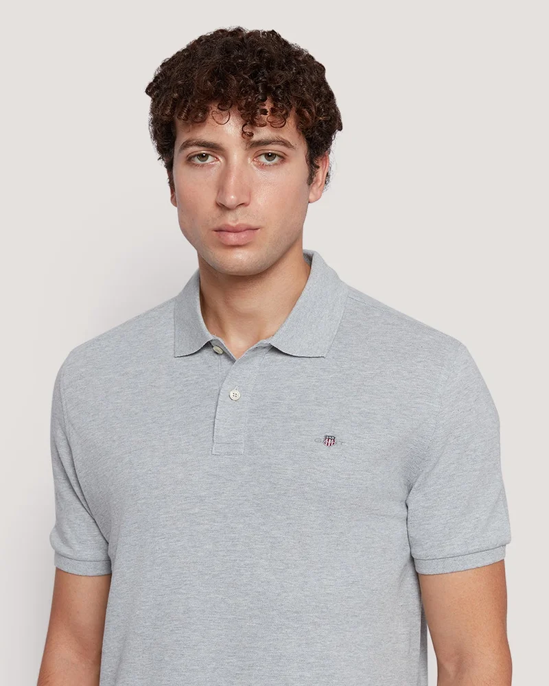 GANT  Gant Men’S Short Sleeve Cotton Piqué Polo With Shield Logo for Men | Best Price UAE