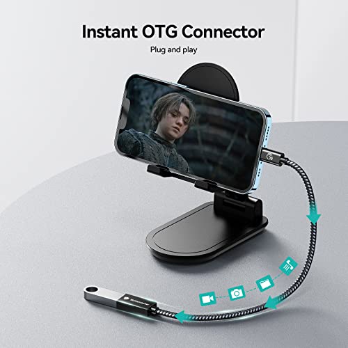 Yottamaster USB-C Male to USB-A Female Adapter Cable OTG - 10Gbps for Phone, Laptop, Tablet & Switch - 1m/3.3ft - Image 3