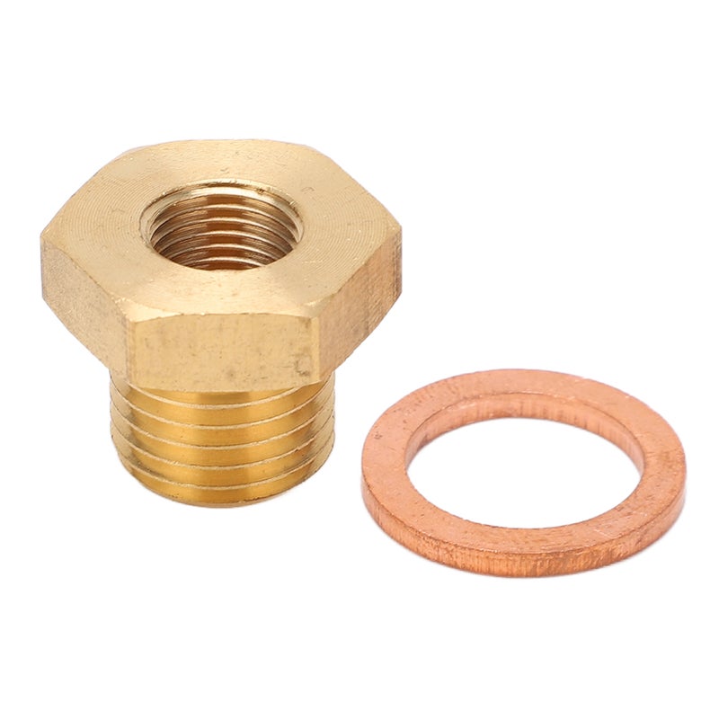 Pressure Temperature Gauge Sender Adapter 1/8in NPT to M14x1.5 Male Universal for Car - Image 1