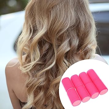 Minkissy 8pcs Sponge Hair Curlers Foam Hair Styling Curlers Soft Hair Rollers Professional Hair Beauty Tools for Women Girls Pink - Image 5