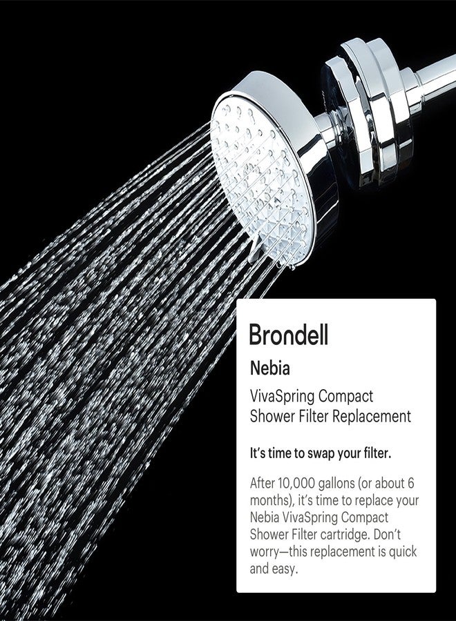 Brondell VivaSpring Universal Compact Shower Filter Replacement Water Filter Cartridge FF-30 - Image 2