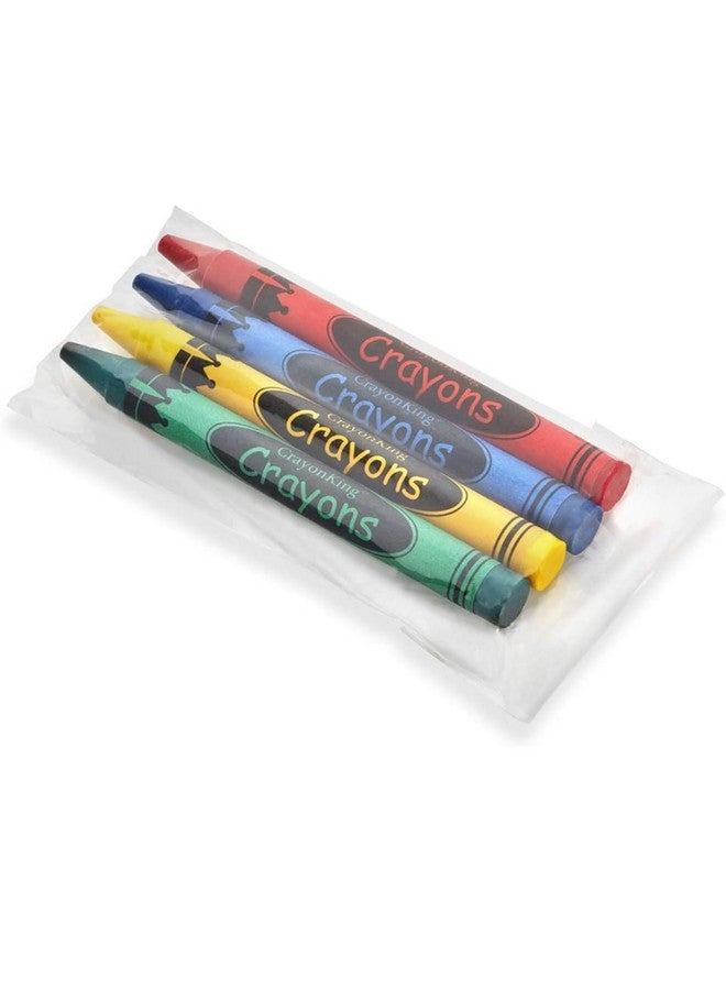 CrayonKing 150 Sets of 4-Packs (600 Bulk Crayons) - Non-Toxic, Individually Wrapped, Perfect for Parties, Restaurants, Classrooms & More - Image 1
