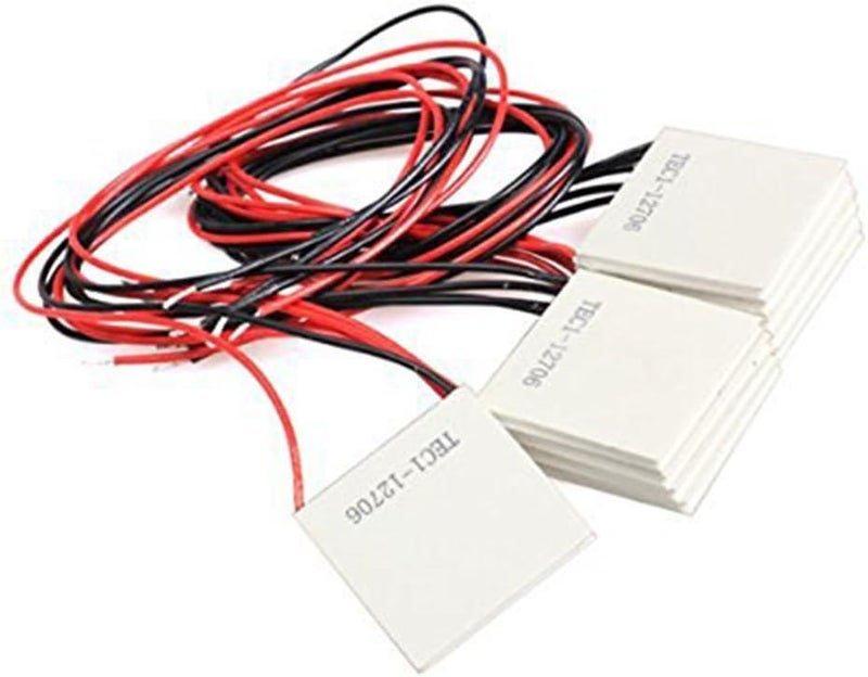 diymore 10pcs TEC1-12706 12V 60W 6A 40MMX40MM Heatsink Thermoelectric Cooler Cooling Peltier Plate Module - Image 2