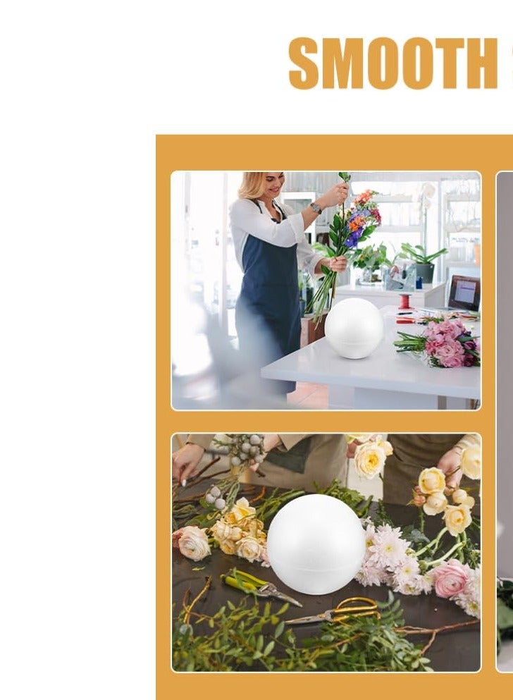 كرافت ماجيك كرة رغوة بيضاء كبيرة مقاس 10 بوصات للحرف اليدوية - عبوة من 1 كرات من البوليسترين لمشاريع DIY والحلي والنماذج المدرسية والأنشطة الفنية - Image 3