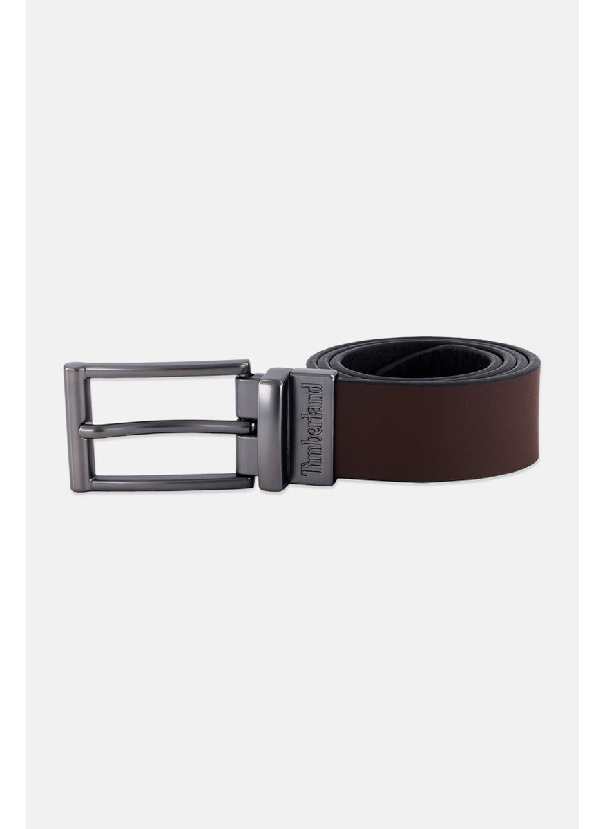 Timberland Kids Boy Plain Leather Belt, Brown  - Image 1