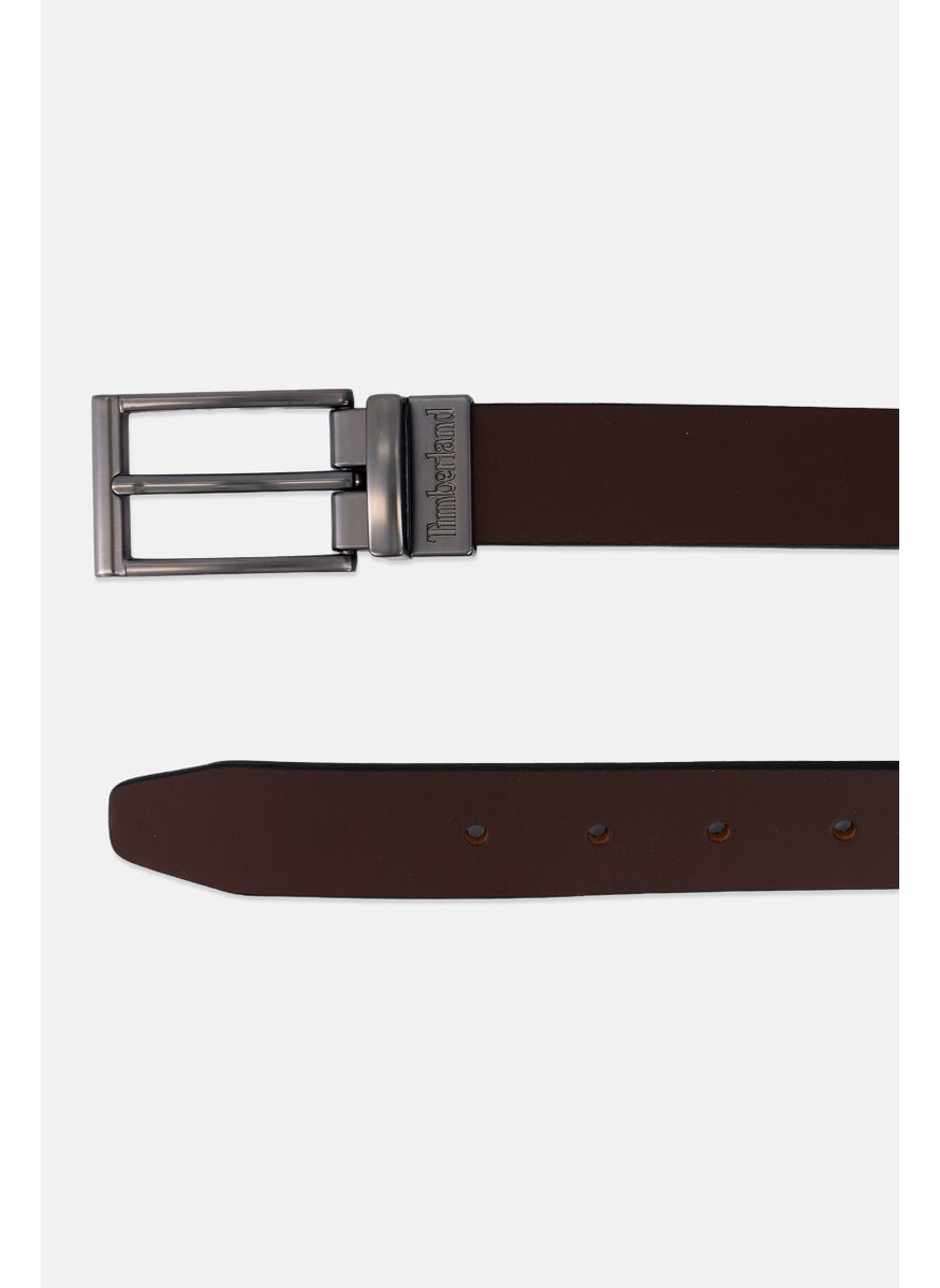 Timberland Kids Boy Plain Leather Belt, Brown  - Image 2