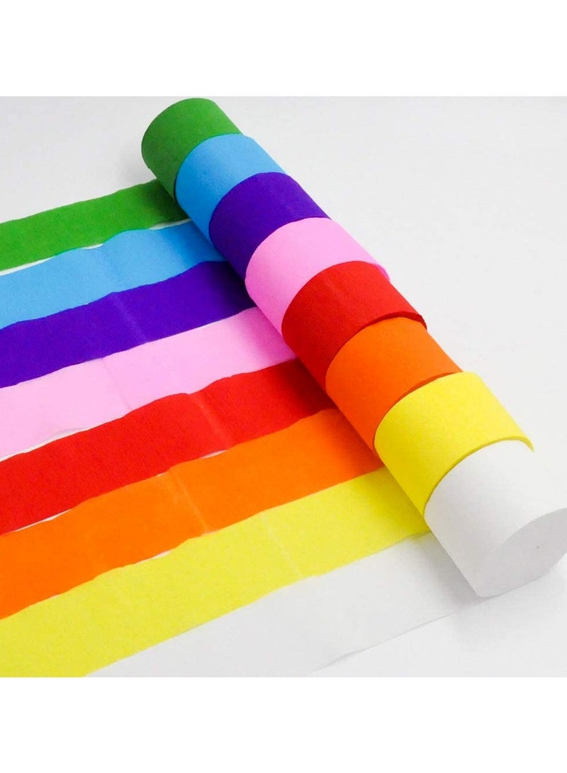 Terabyte CREPE PAPER STREAMER 1.5INCH (PACK OF 6) MULTICOLORS - Image 2