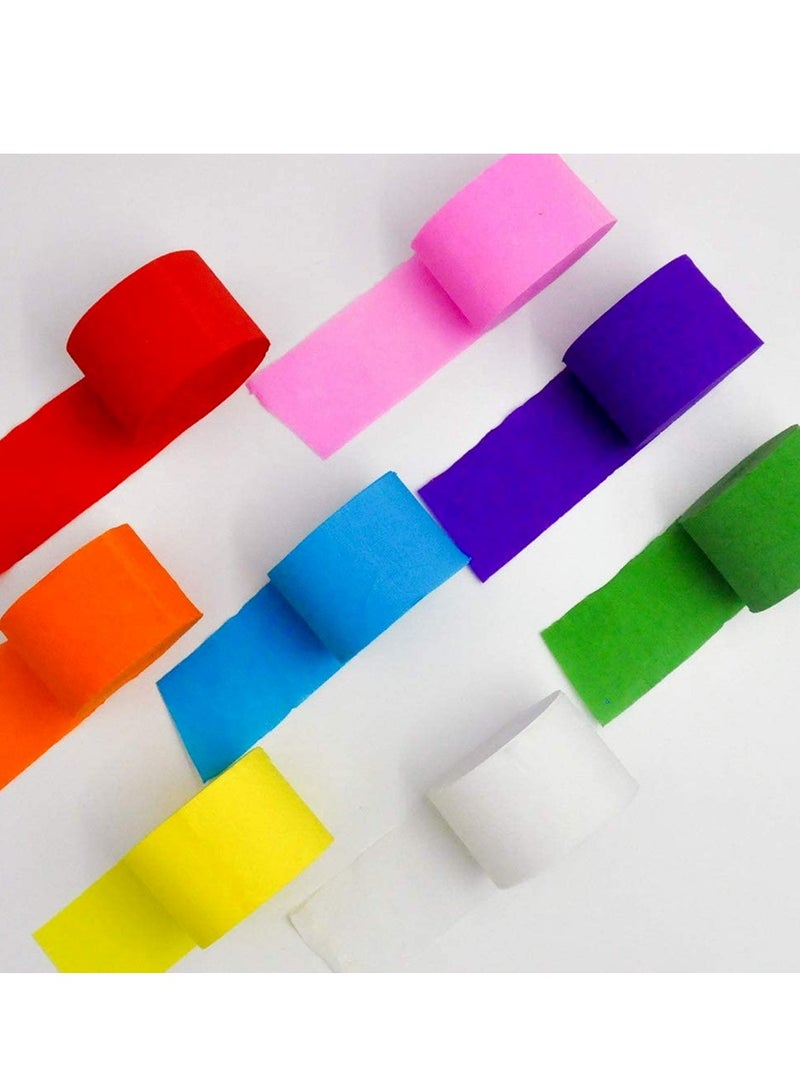 Terabyte CREPE PAPER STREAMER 1.5INCH (PACK OF 6) MULTICOLORS - Image 3