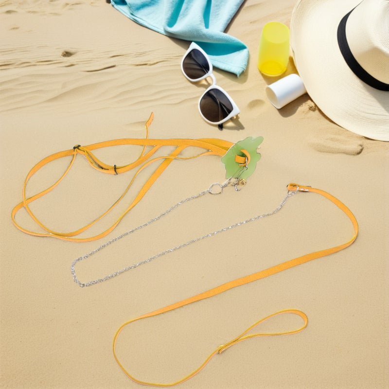 Turtle Leash: Adjustable Turtle and Leash Set - Outdoor Pet Rope for Small Animals Walking - Comfortable Reptile Vest for Tortoises Lizards (M) - Image 4