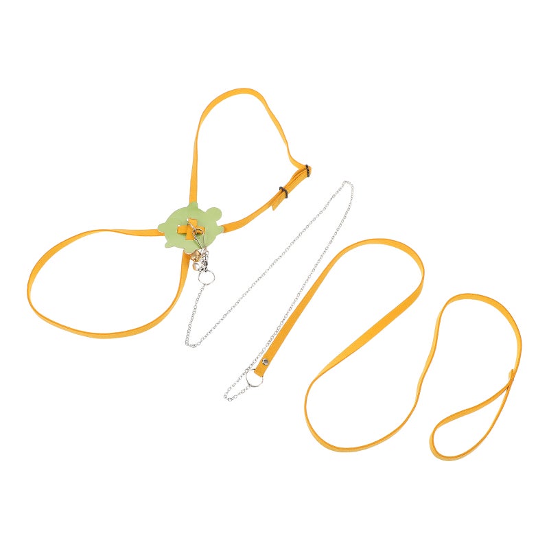 Turtle Leash: Adjustable Turtle and Leash Set - Outdoor Pet Rope for Small Animals Walking - Comfortable Reptile Vest for Tortoises Lizards (M) - Image 1