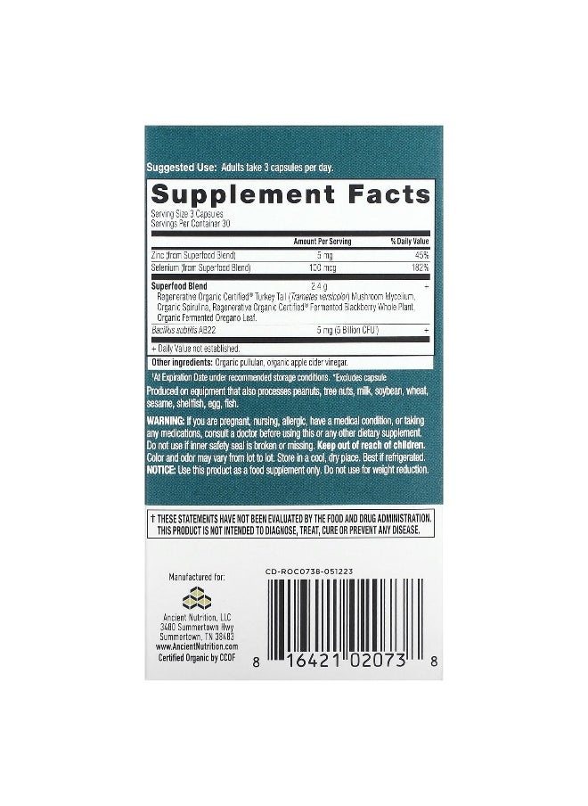 Ancient Nutrition - Ancient Nutrition, Candida Balance, 90 Capsules - Image 1