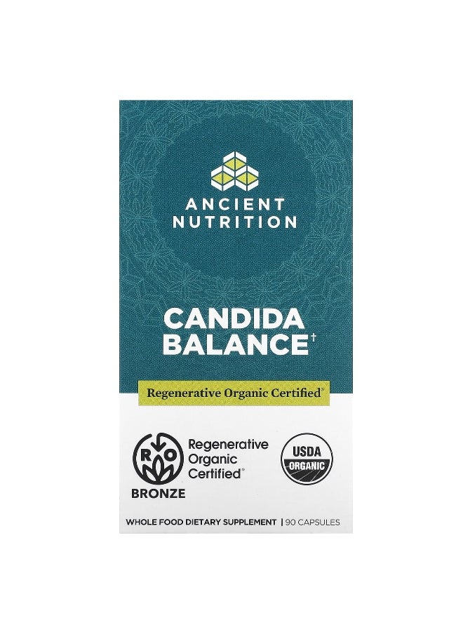 Ancient Nutrition - Ancient Nutrition, Candida Balance, 90 Capsules - Image 1