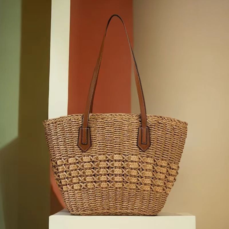 Handwoven Paper Shoulder Bag - Image 3