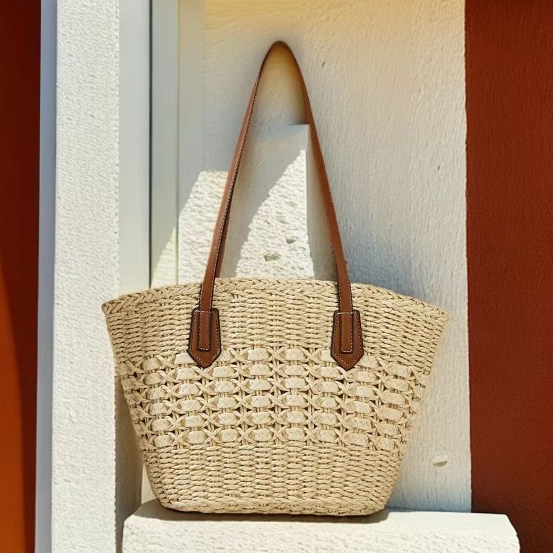 Handwoven Paper Shoulder Bag - Image 2