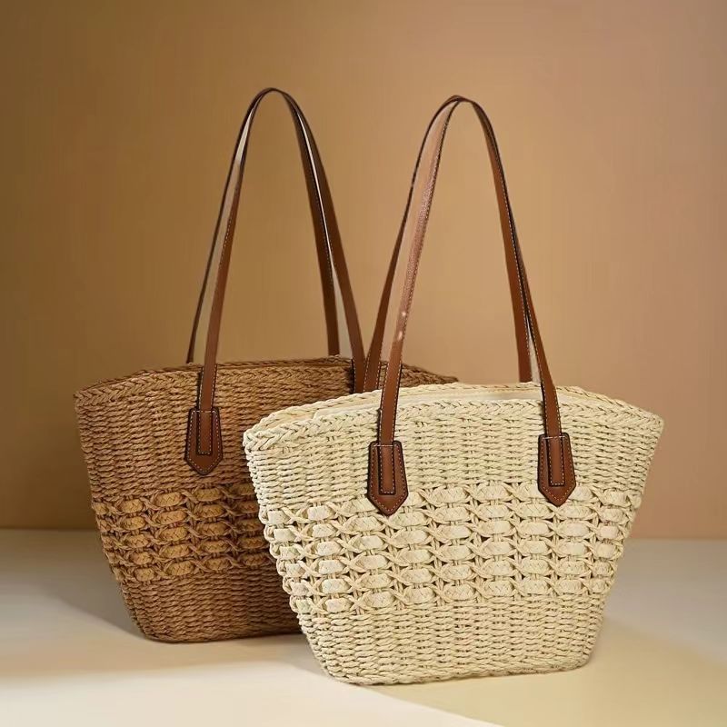 Handwoven Paper Shoulder Bag - Image 1