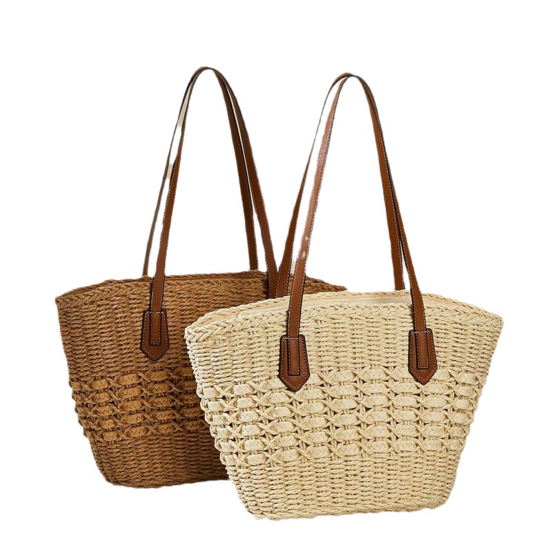 Handwoven Paper Shoulder Bag - Image 5
