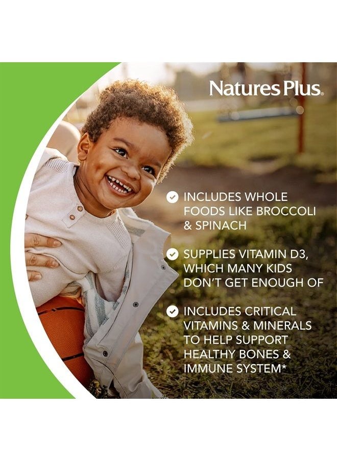 NaturesPlus Animal Parade Children's Chewable Multivitamin - 180 Animal-Shaped Tablets, Pack of 2 - Natural Assorted Flavors - Vegan, Gluten Free - 180 Total Servings  - Image 3