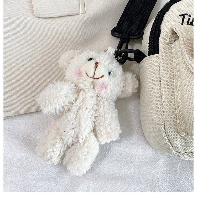 Canvas Crossbody Bag with Letter Pattern for Women - Image 2