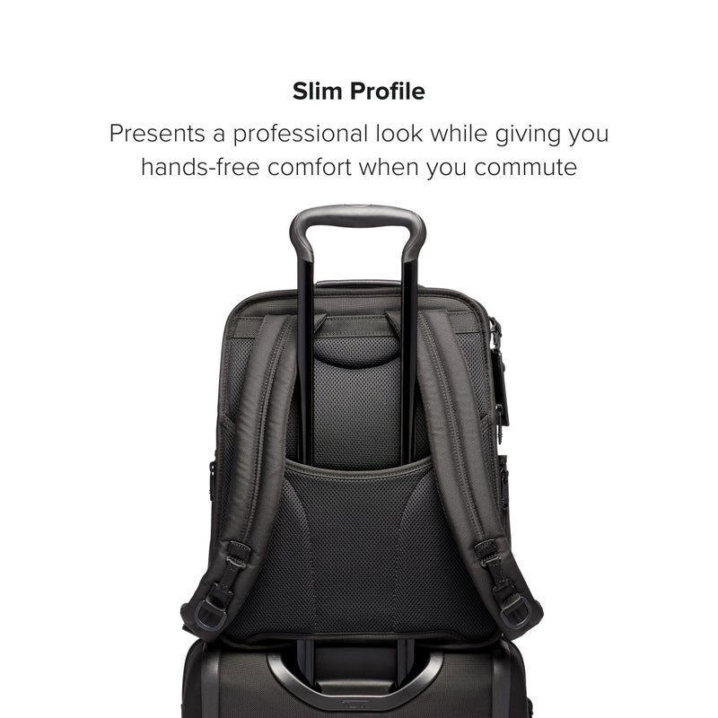 TUMI - Alpha Slim Solutions Brief Pack - Travel Laptop Backpack - Lightweight Business Backpack - Black - Image 5