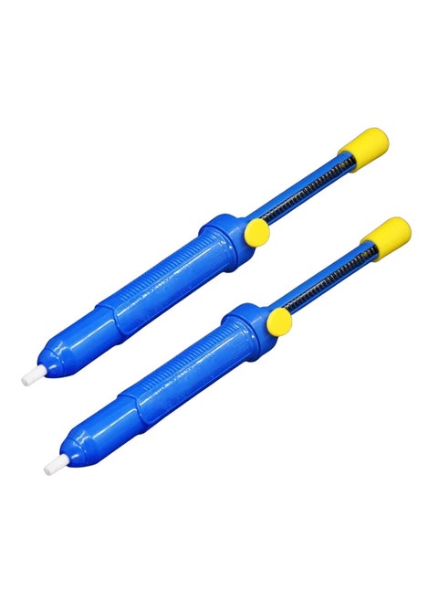 2 Pcs Solder Sucker Desoldering Pump, 13" Manual Solder Removal Tool for Through-Hole Desoldering with Strong Vacuum Suction