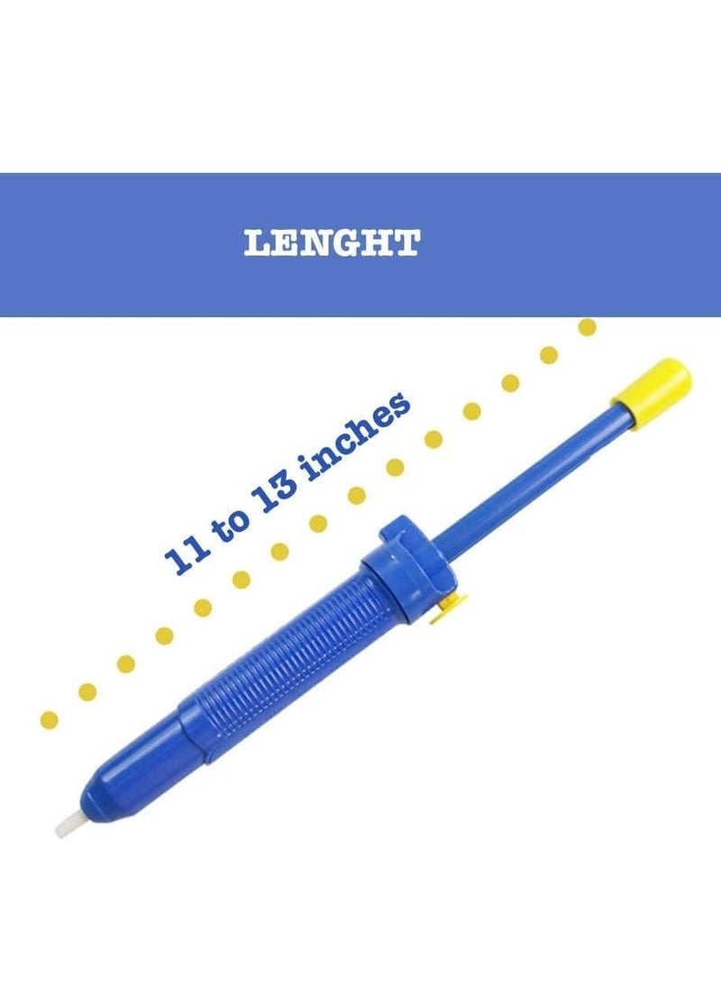 SYOSI - 2 Pcs Solder Sucker Desoldering Pump, 13" Manual Solder Removal Tool for Through-Hole Desoldering with Strong Vacuum Suction - Image 1