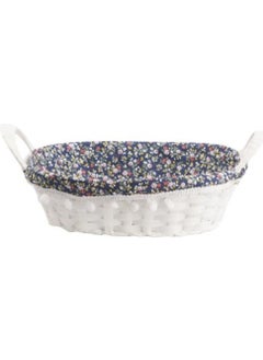 Kosova Kosovo White Blue PVC Knitted Basket 27X20CM 