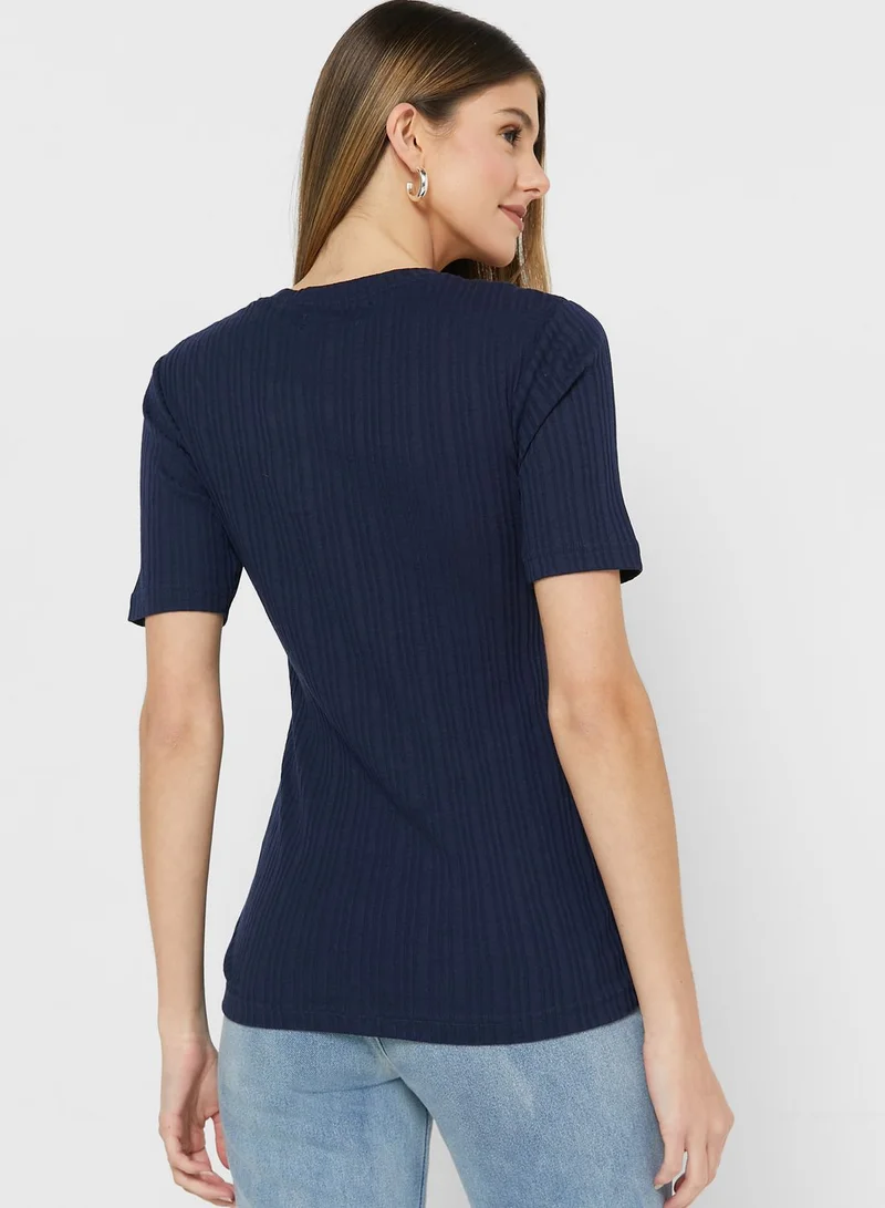 BRAVE SOUL Rib T-Shirt