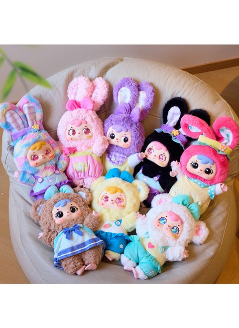 Three Small Wool 400 Body Second Generation Bear Rabbit Happy Picnic Plush Blind Box Cute Tide Play Plush Blind Box Batch-Color:Three Xiaomao 400-piece Second-generation Bear And Rabbit Happy Picnic Stuffed Random One