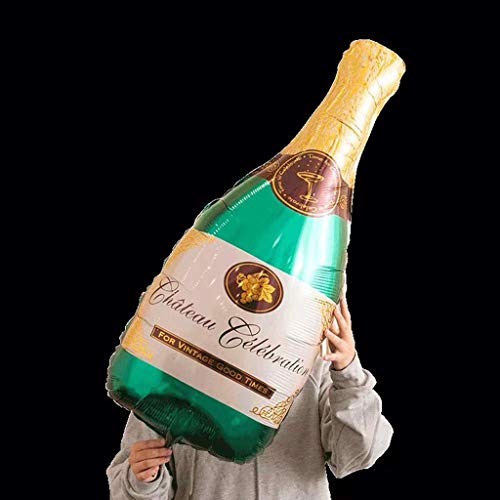 Balloonistics Large Champagne Wine Glass and Champagne Bottle Shaped Balloons 36 Inches - Image 4