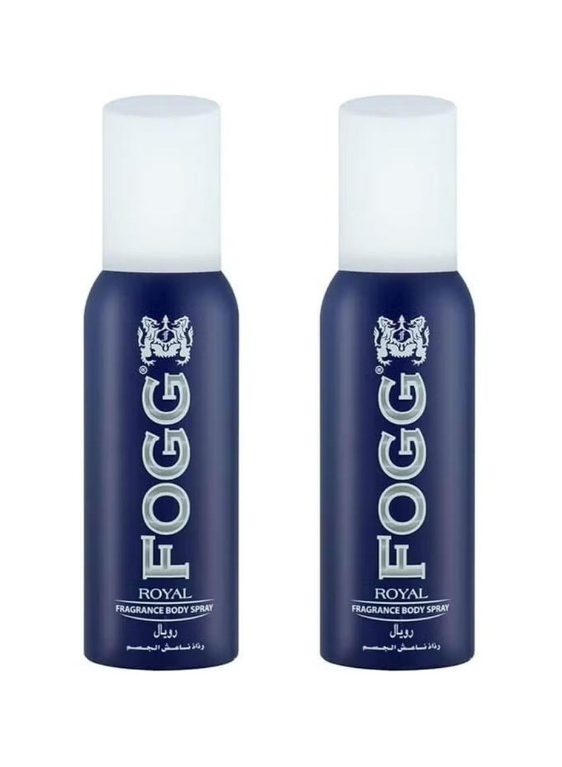 FOGG Royal Fragrance Body Spray for Men 120ml 2pcs