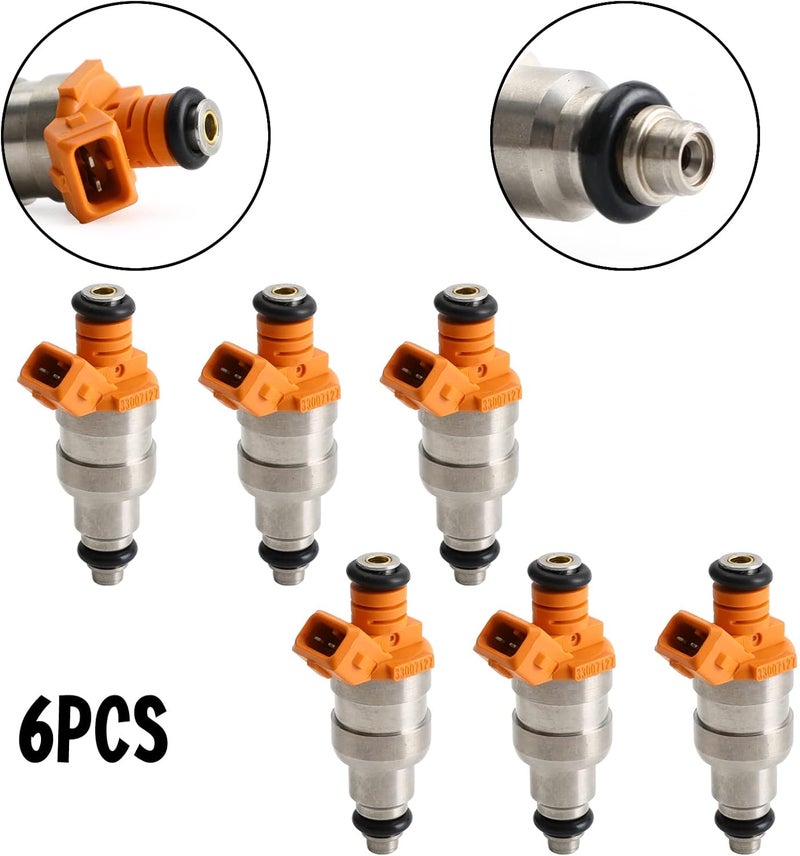 Frezon 6Pcs Fuel Injectors for Jeep Cherokee, Comanche, Grand Cherokee, and Wrangler I6 4.0L (1987-1998) - Image 2