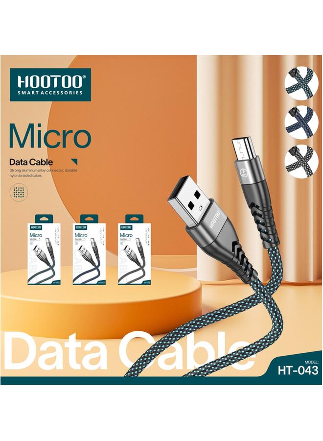 HooToo Micro Data Cable With Strong Aluminum Alloy Connector Durable Nylon Braided  High Speed Data Transmission Cable  - Image 2