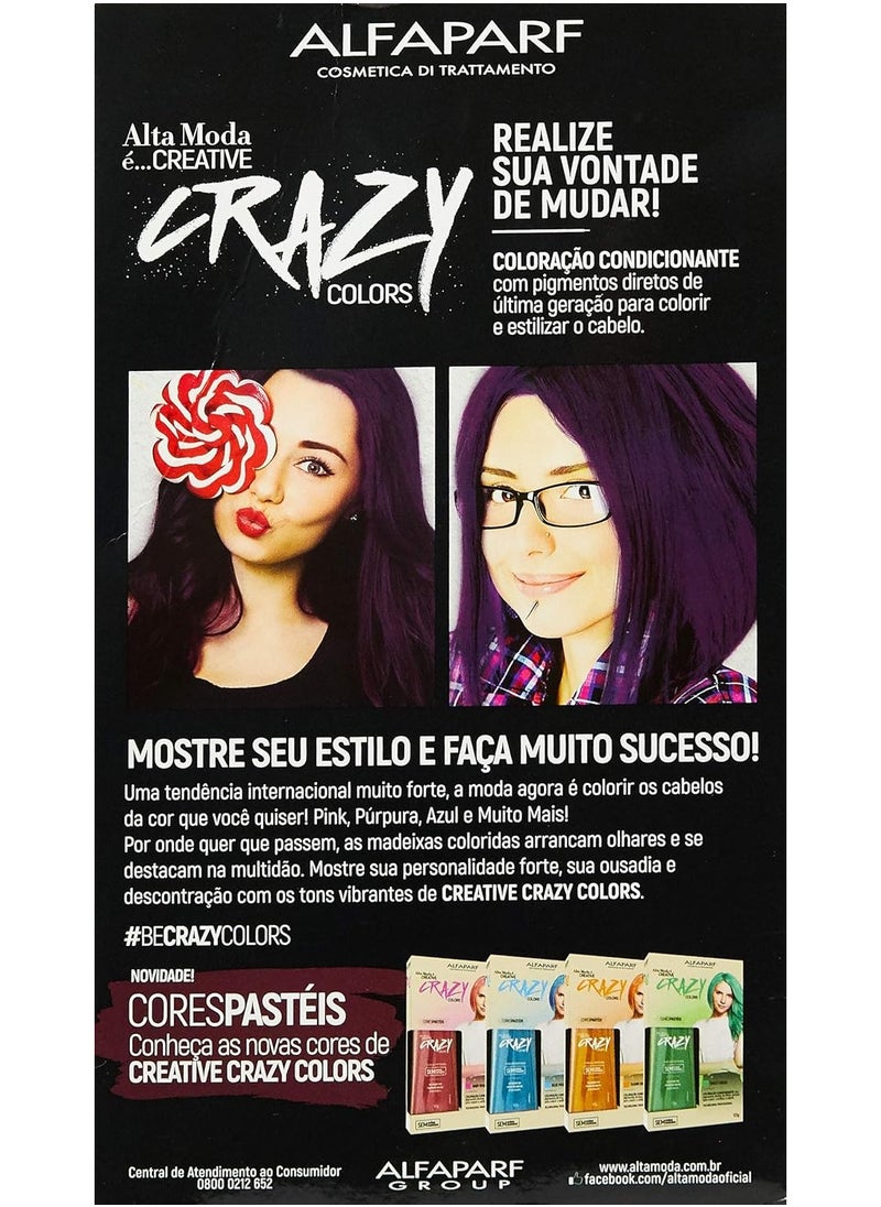 ALFAPARF MILANO Alta Moda Creative Crazy Colors Dark Violet 120g  - Image 2