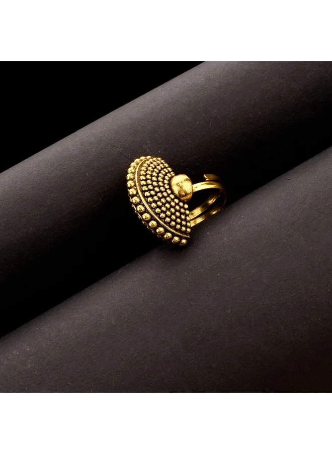 فويلا Rava Ball Oxidized Statement Ring