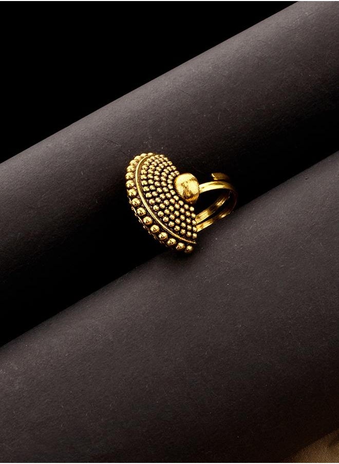 VOYLLA Rava Ball Oxidized Statement Ring  - Image 1
