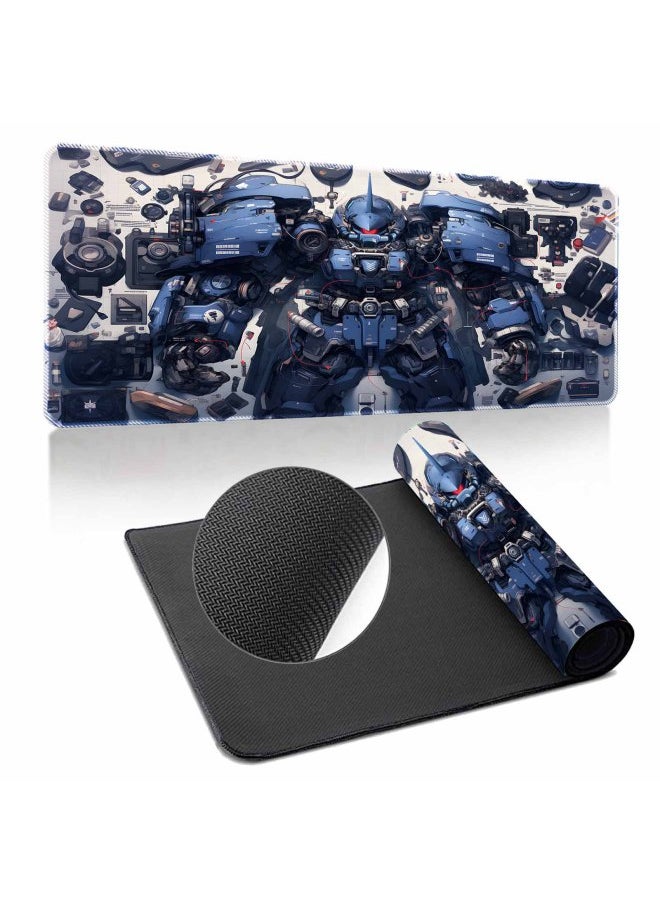 Generic - Gundam Mouse Pad Oversized Machine Warfare Boys Science And Technology Sense Computer Keyboard Pad Learning Games Dormitory Non-Slip Table Pad-Color:500*1000*3mm-Pattern:Up To ① Paragraph 19 - Image 1